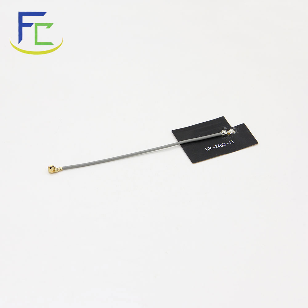 內(nèi)置WIFI天線(xiàn)RG1.13淺灰色鍍錫線(xiàn)單頭打I-PEX+FPC軟板