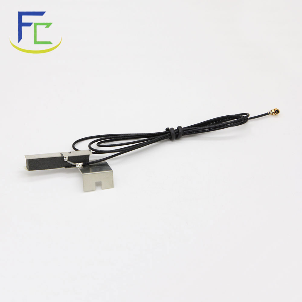 雙頻wifi天線(xiàn)2.4 & 5G 平板不銹鋼焊RF1.13黑色同軸線(xiàn)+IPEX天線(xiàn)座